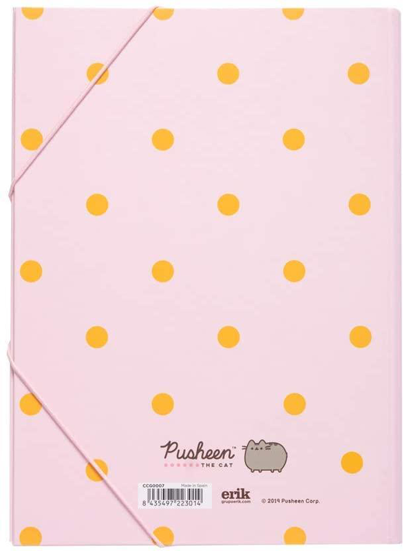 Pusheen elasticated filing folder, rose collection-null
