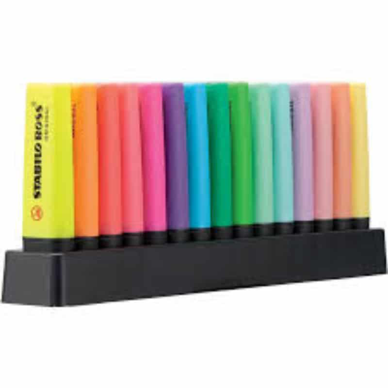 Stabilo boss neon highlighters set of 15pcs  stg7015-01-5, , medium-null