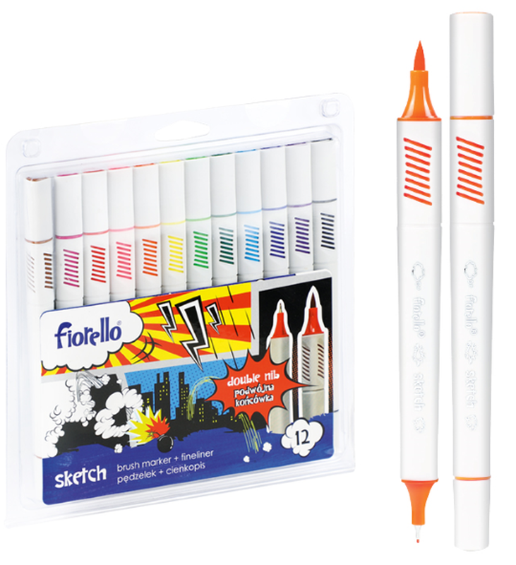 Marker + fineliner sketch 12col., , medium image number null