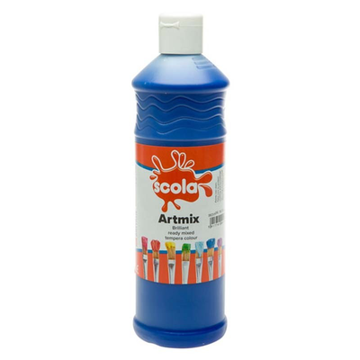 Artmix ready-mix paint 600ml - bright blue, Bright Blue, medium