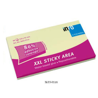 Info notes yellos 125x75mm 100sheets, , medium