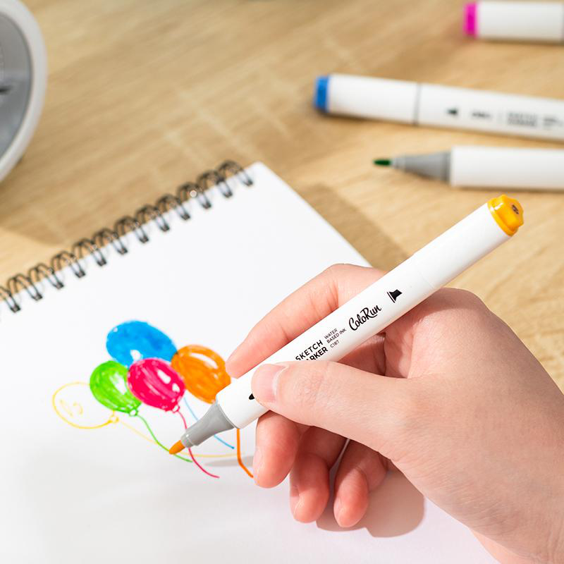 Deli colorun sketch markers set 60 pieces c187-60, , medium-null