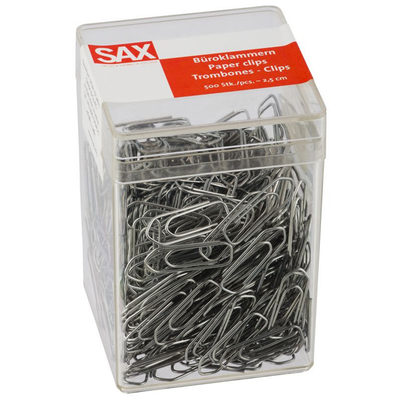 Sax paper clips 22mm p500slv