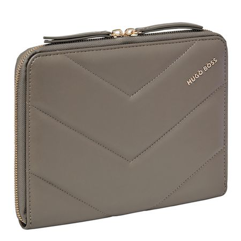 Hugo Boss conference folder zip a5 triga taupe-null