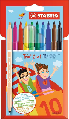 Stabilo trio set 10 pieces 2 in 1