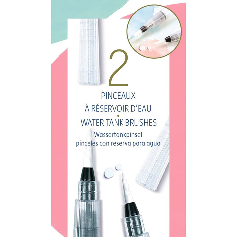 Djeco 2 brushes with water tanks, , medium-null