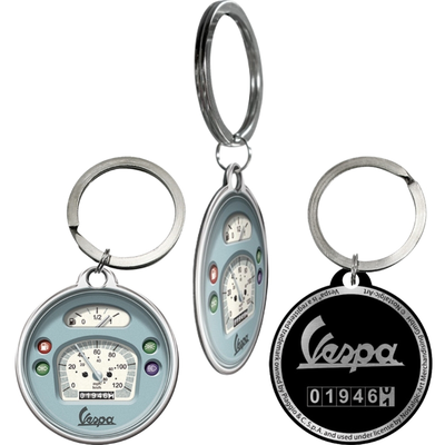 Tac signs key chain round vespa tacho