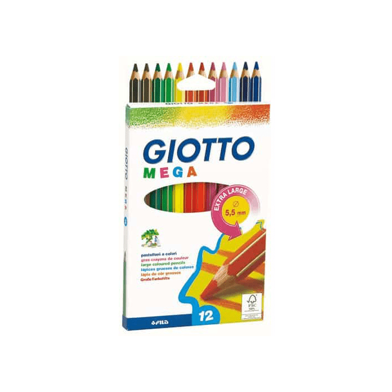 Product image: Giotto mega colour pencils set of 12, , medium-null