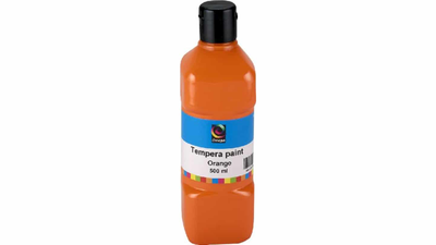 Omega tempera paint 500ml orange tp-5, , medium