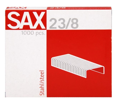 Staples 23/8 1000pcs/box sax, , medium
