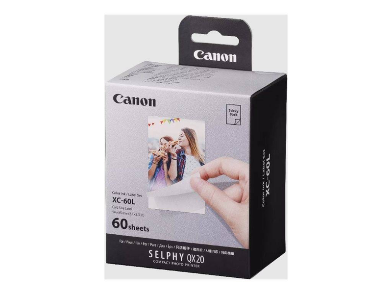 Canon selphy xc-60l bulk set / colour (cyan, magenta, yellow) / original / print ribbon cassette and paper kit, , medium-null