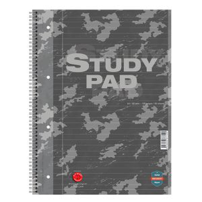 Camel study writing pad a4 90gsm 160p army, , medium