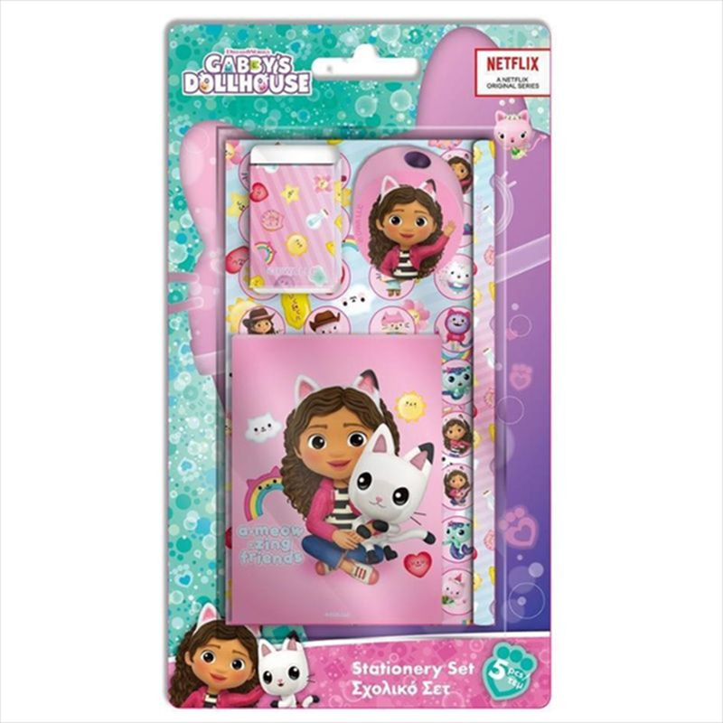 Stationery set 5 pcs gabbys dollhouse 574052, , medium-null