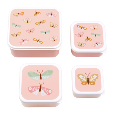 A little lovely company lunch & snack box set butterflies 4s, , medium