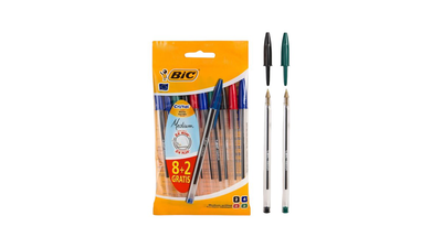 Στυλό bic cristal 4 χρώματα - 10 τμχ