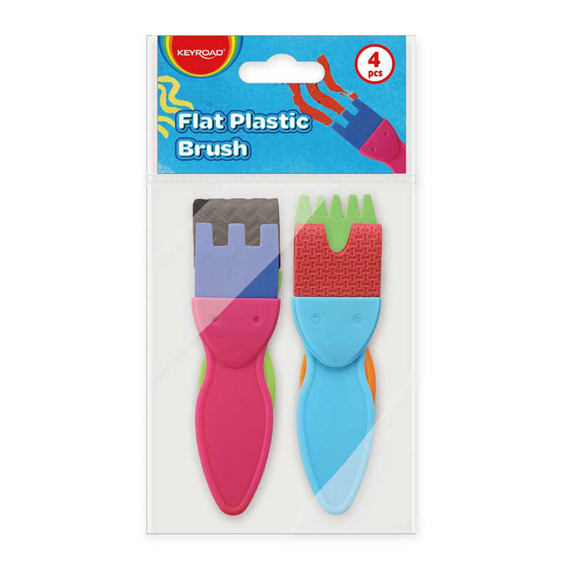 Funny painting flat brushes for kids, , medium-null
