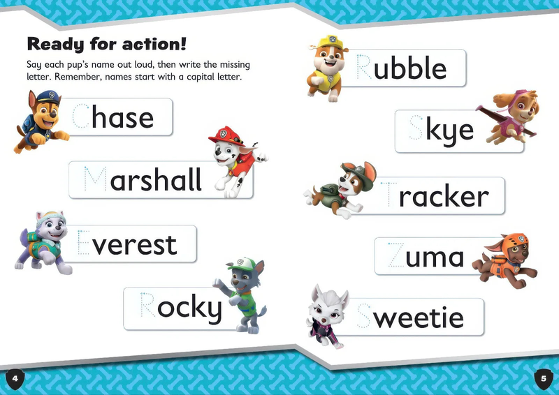 Product image: Paw patrol first spelling activity book, , medium-null