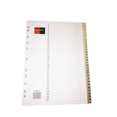 B/r pvc divider a4 1-31 br00051, , medium