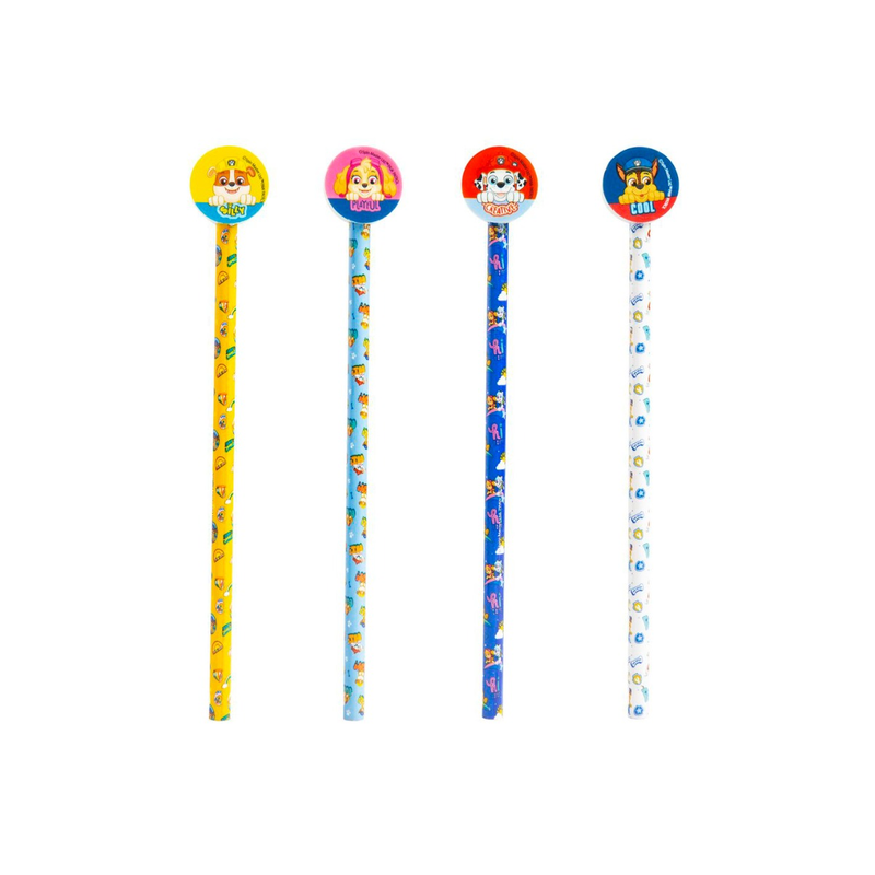 Product image: 4 paw patrol pencils and toppers, , medium-null
