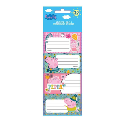 Sticker labels 20 pieces peppa pig  482775, , medium