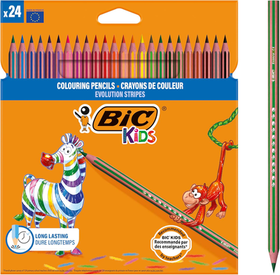 Bic kids x24 colouring pencils, , medium