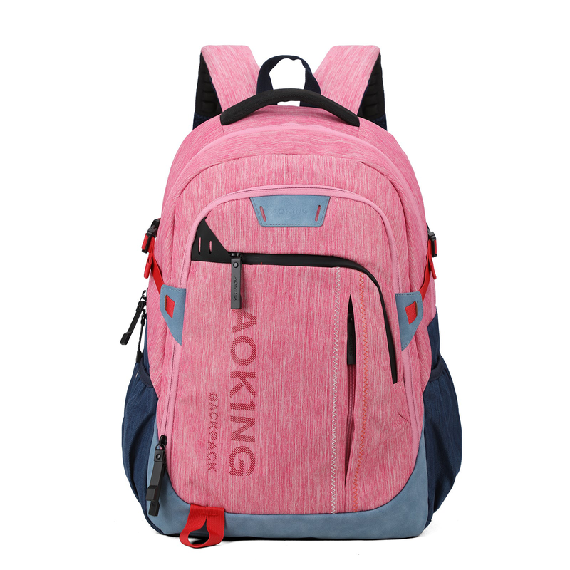 Backpack school bag lightweight ergonomic pink aoking, , medium-null