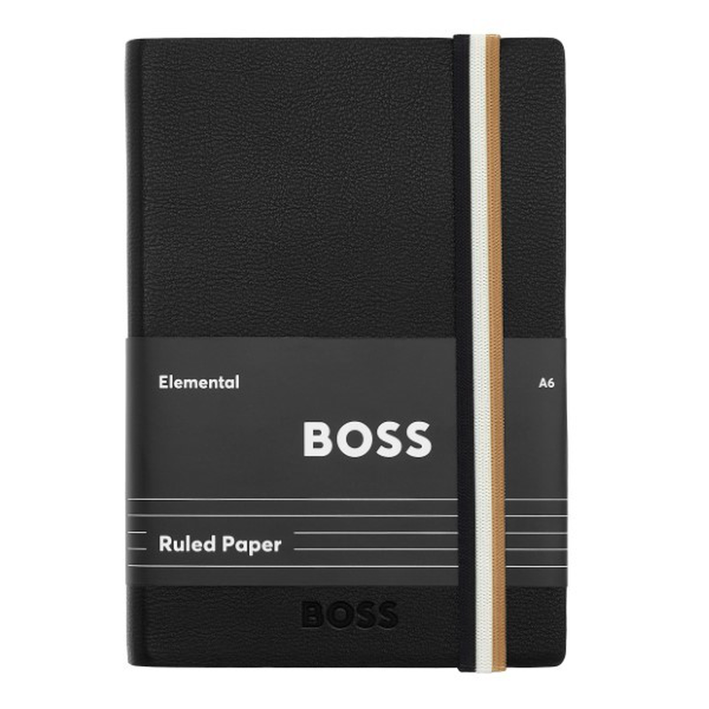 Boss notebook a6 iconic black lined, , medium image number null