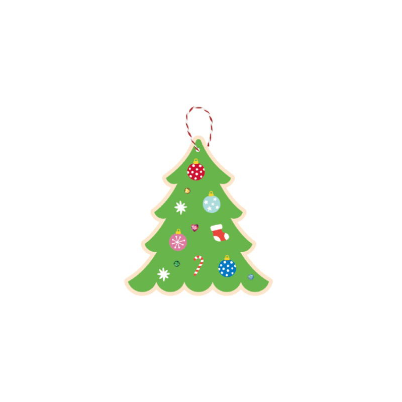 Diy ornament kit "christmas tree" 10x3cm, , medium image number null