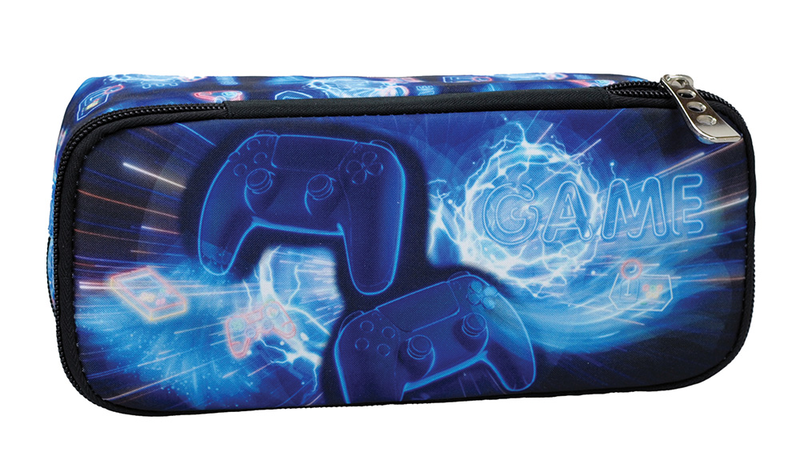 Back me up pencil case oval neon game-null