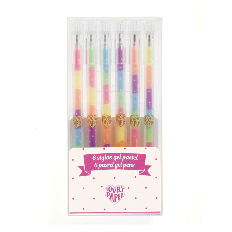 Djeco 6 pastel gel pens, , medium-null