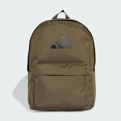 Adidas clsc bars backpack, Olive, medium