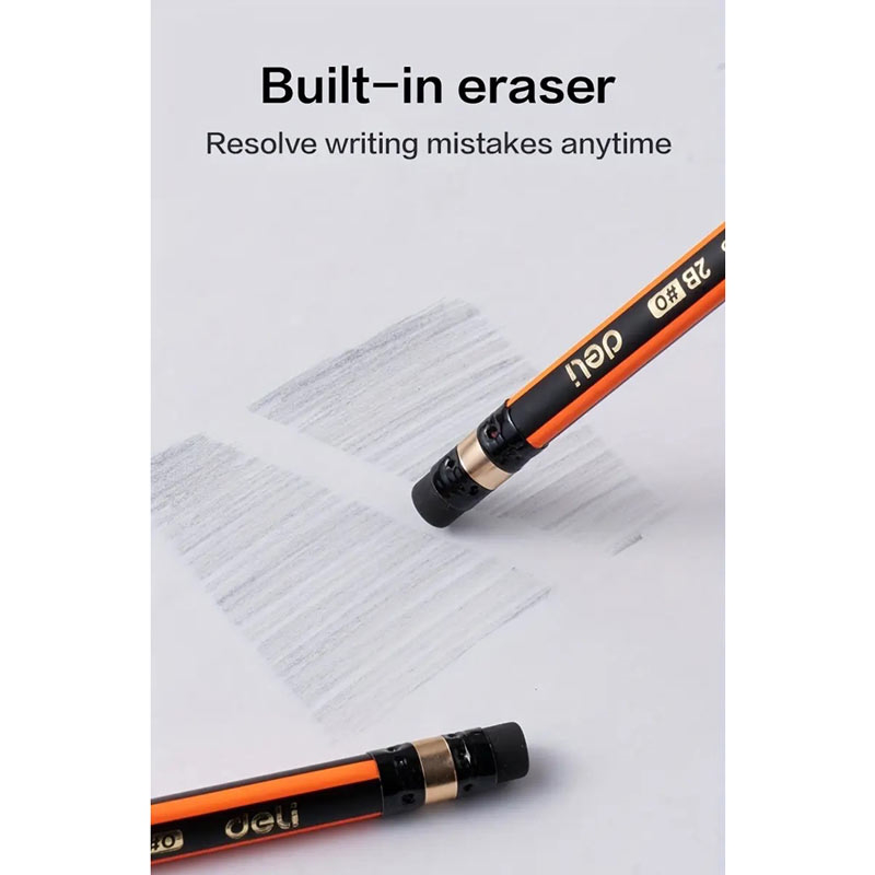 Product image: Σετ 12 μολύβια με σβηστήρια 2b graphite – deli, , medium-null