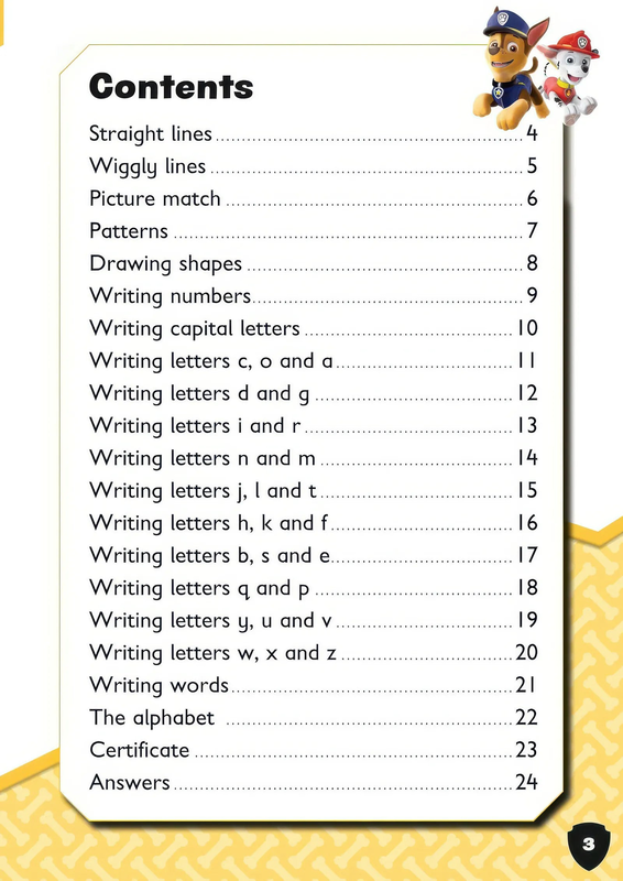 Product image: Paw patrol first writing activity book, , medium-null