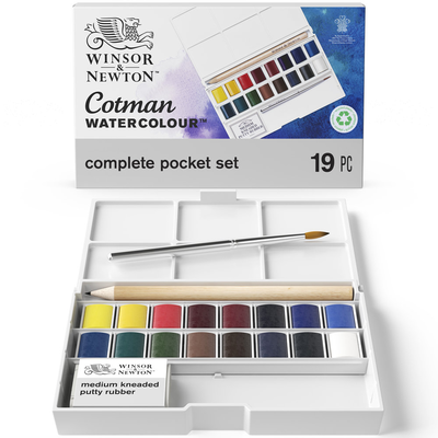 W&n cotman complete pocket set 19pc, , medium