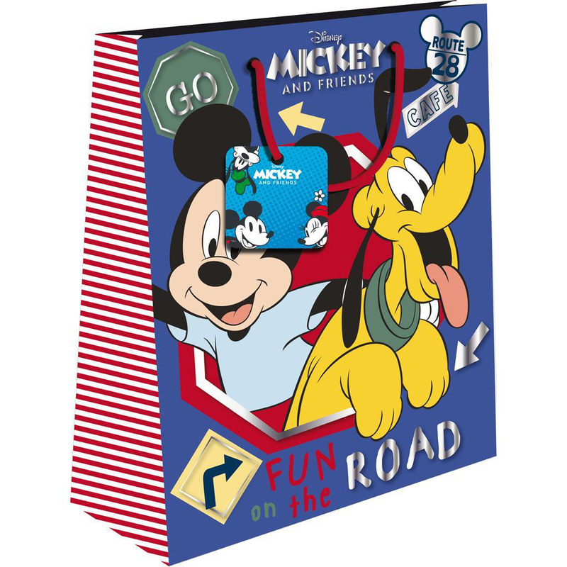 Product image: Mickey/minnie mouse with foil gift bag, , medium-null
