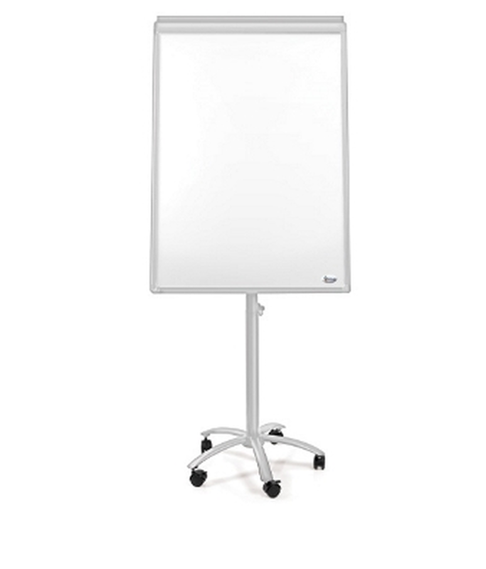 Magnetic whiteboard and flipchart stand with wheels, , medium-null