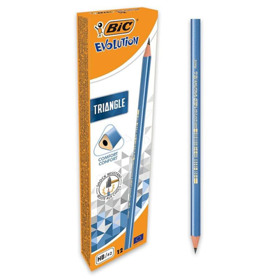 Pencil evolution hb triangle bic, , medium