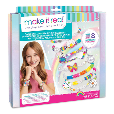 Make it real rainbows and pearls diy jewellery kit
