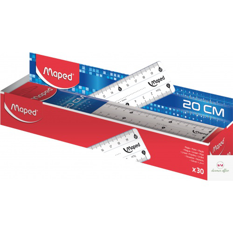 Maped plastic ruler 20cm, , medium-null