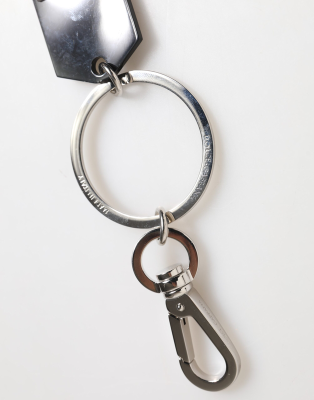 Black sint glass plaque dg logo metal platekeychain keyring-null