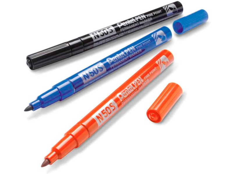 Pentools marker fine point tip permanent marker 1mm 4pcs, , medium image number null