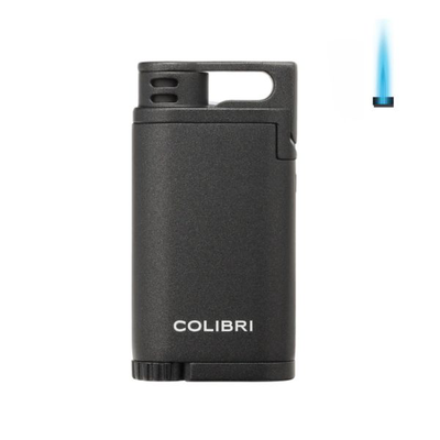 Colibri lighter belmont metallic black, , medium