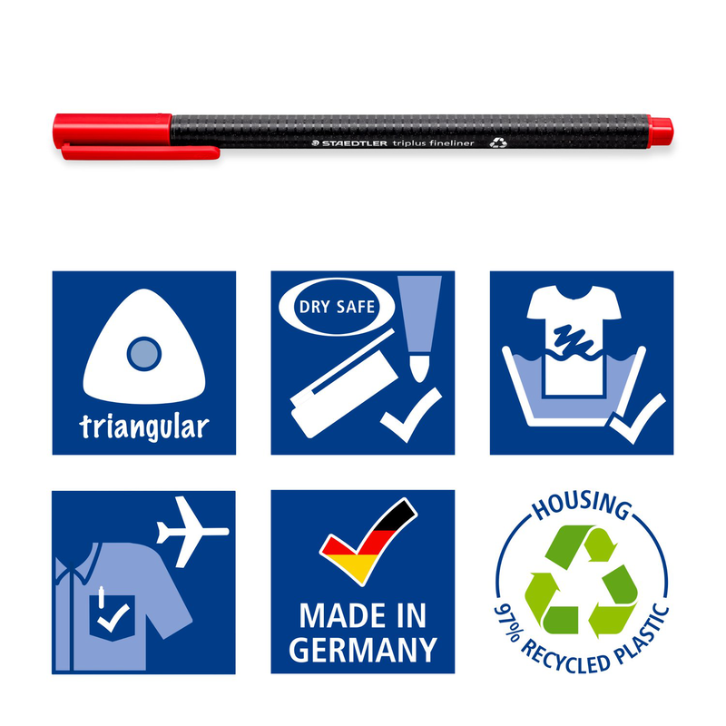 Triplus fineliner 334 tringular 40 pcs, , medium-null