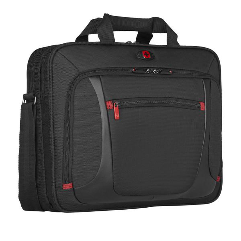 Wenger, sensor 15" MacBook pro briefcase w/ipad, black (r), , medium-null