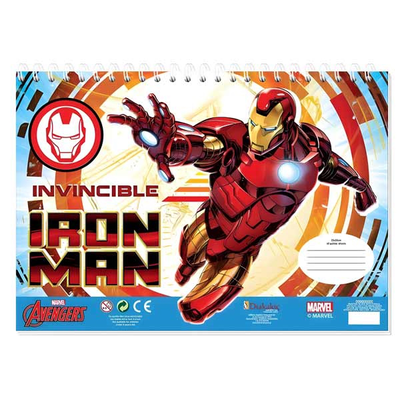 Μπλοκ ζωγραφικής iron man, , medium