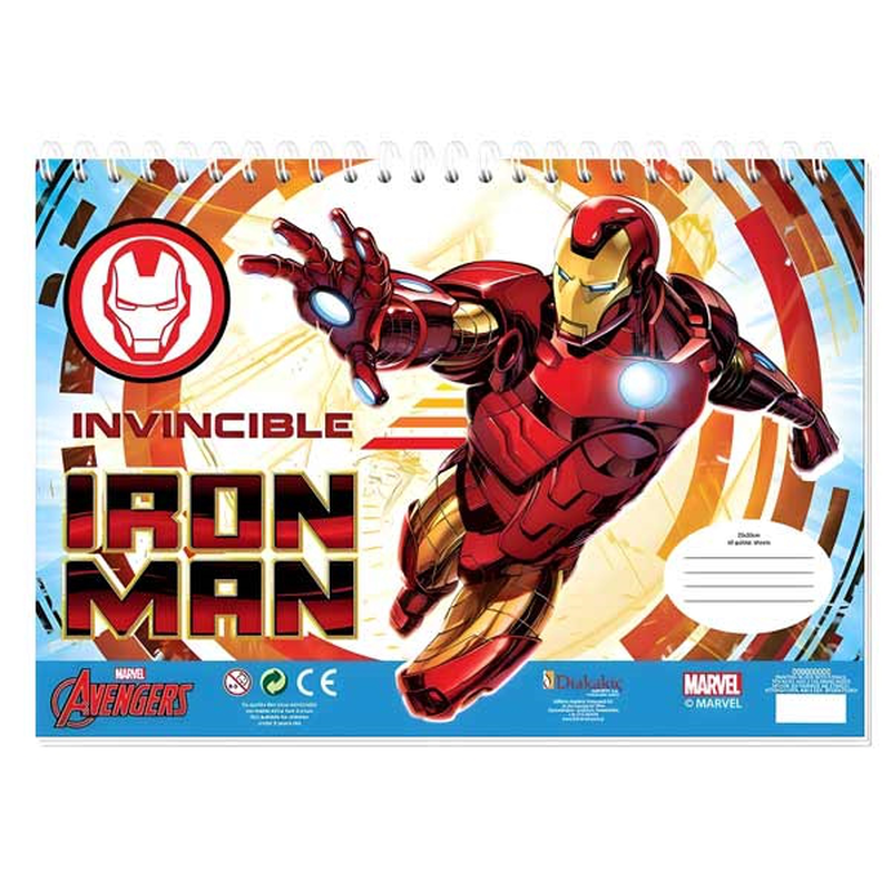 Product image: Μπλοκ ζωγραφικής iron man, , medium-null