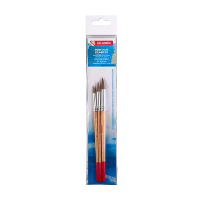 Art creation water colour brushes set 3 rounds, , medium