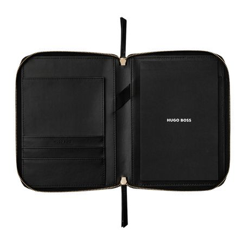 Hugo Boss conference folder zip a5 triga black, , medium-null