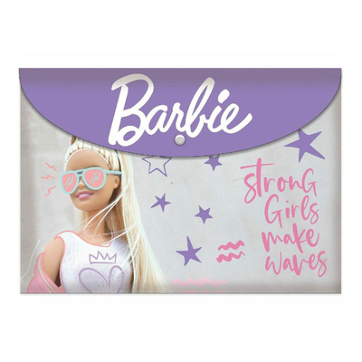 Gim barbie envelop file with button, , medium