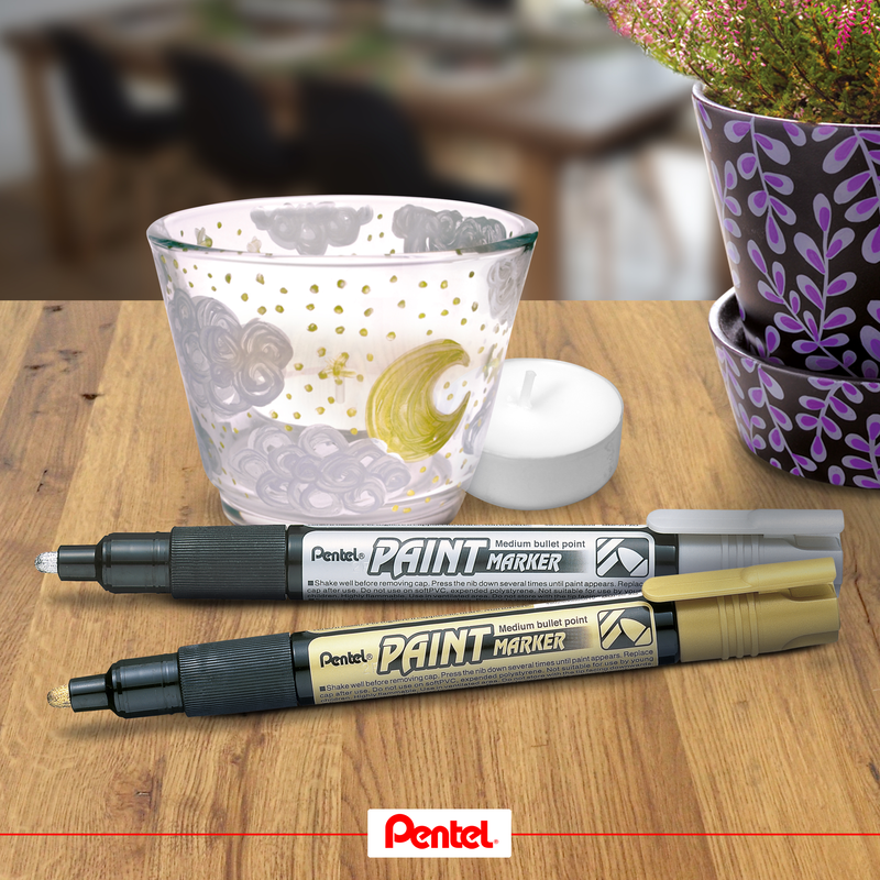 Pentel mmp20-zo paint marker  4.0mm silver, , medium-null